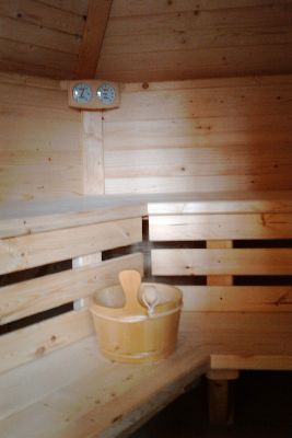 sauna z przedsionkiem