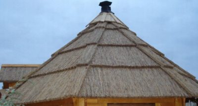 dach sauny ogrodowej